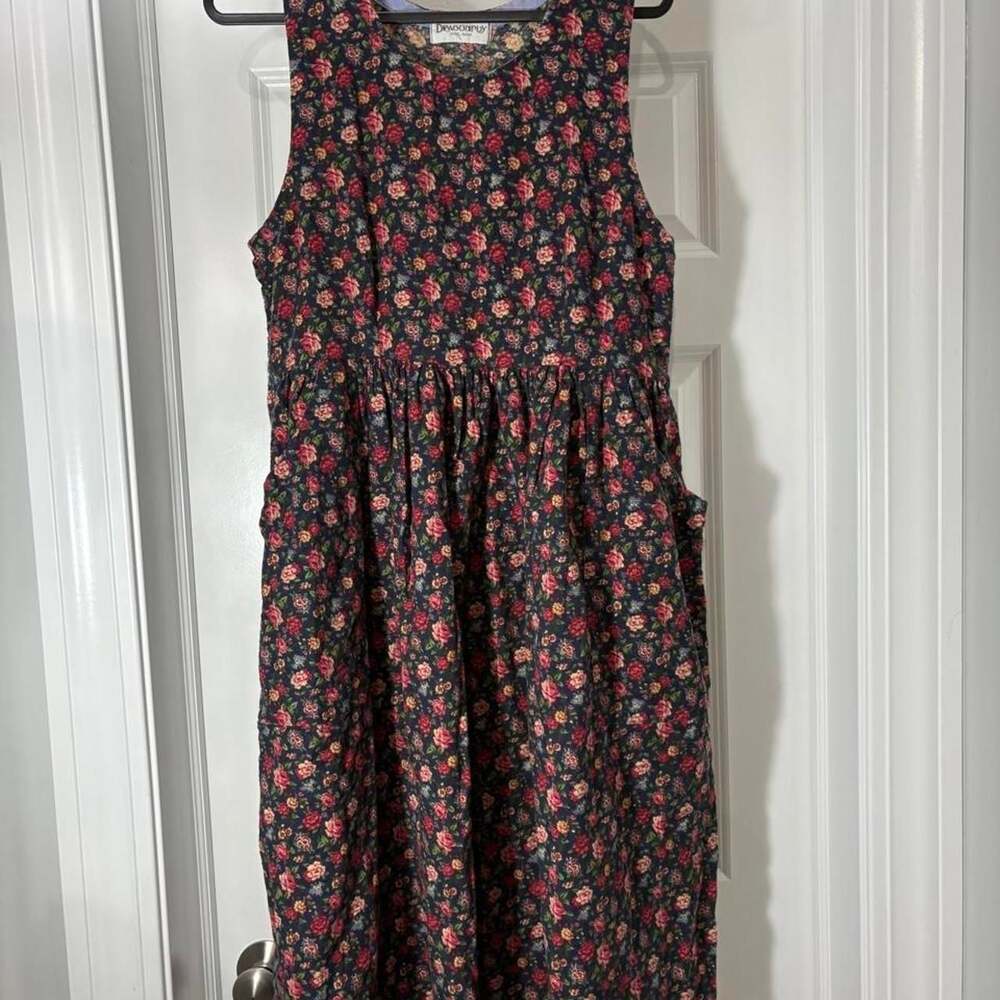 Dragonfly Floral Midi Jumper Dress